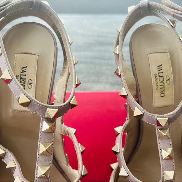 Valentino 100m rock stud slingback high heel - Picture 7 of 8